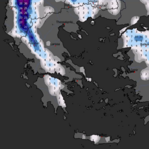 Καιρός 8-1: Πού θα χιονίσει; Ο χάρτης χιονοκάλυψης από το GFS (vid)