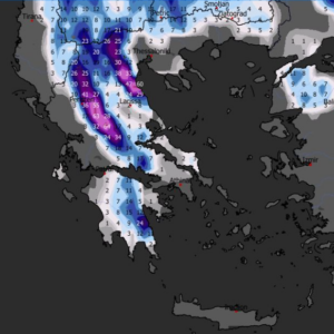 Καιρός 15-1: Σε τροχιά… χιονοπτώσεων η Ελλάδα – Επιμένει το GFS (vid)