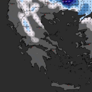 Καιρός 31-1: Πού θα χιονίσει τις επόμενες ώρες – Χάρτης χιονοκάλυψης GFS (vid)