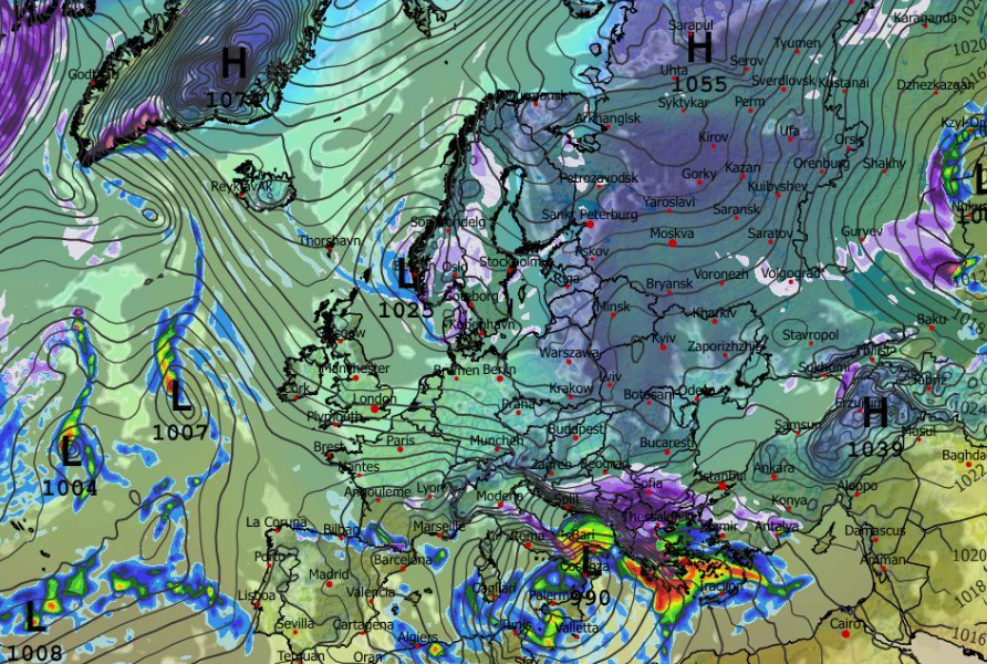 Καιρός 14-1: Τρέξιμο με άφθονα χιόνια στα βουνά από το GFS (vid)