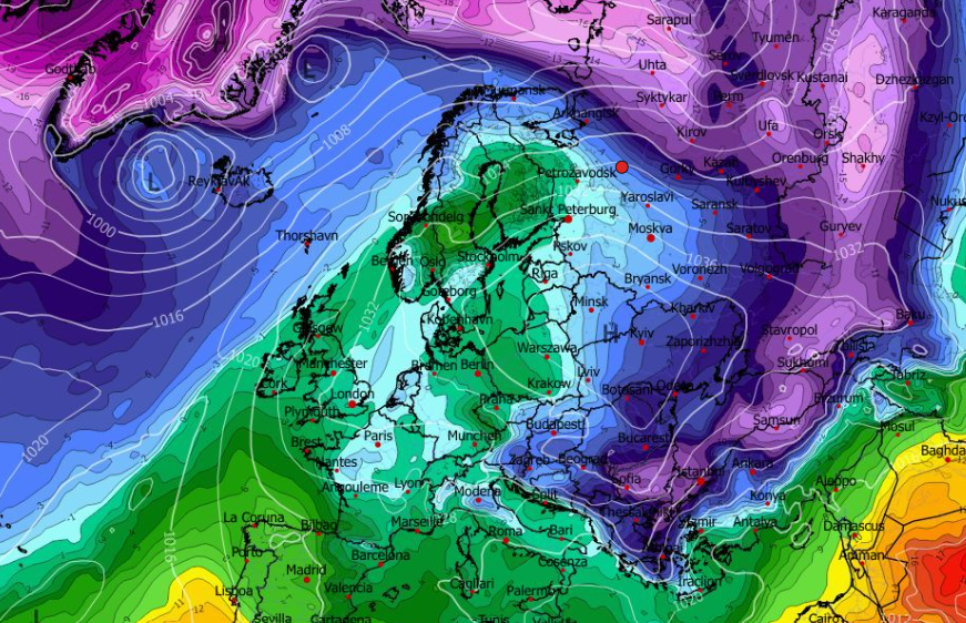 Καιρός 27-2: Επιμένει για αξιόλογη ψυχρή εισβολή το GFS (vid)