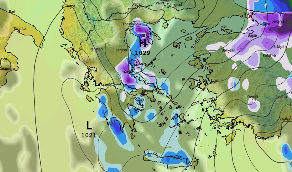 Καιρός 18-2: Πάλι… χιόνια βλέπει στα μακρινά το GFS (vid)