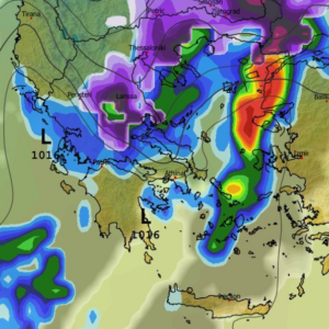 Καιρός 16-2: Σταθερό το GFS – Πρωινά δεδομένα για χιονοπτώσεις το Σάββατο (vid)