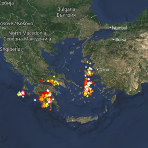 Κακοκαιρία 5-2: Ισχυρές καταιγίδες τώρα – Πού εκδηλώνονται, Live