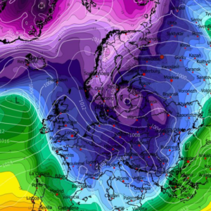 Καιρός 10-2: Πρωινά δεδομένα ECMWF – Πώς κινείται η ψυχρή αέρια μάζα (vid)