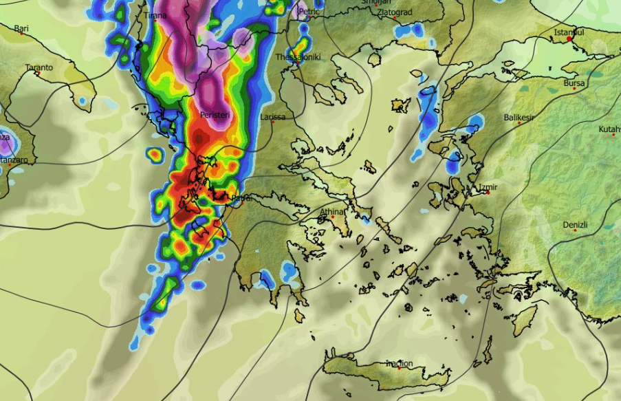 Καιρός 19-2: Ισχυρές καταιγίδες την Παρασκευή – Νέα δεδομένα ECMWF (vid)