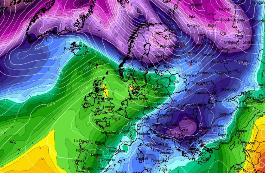 Καιρός 12-2: Επιμένει για ψυχρή εισβολή το ECMWF στο τρίτο δεκαήμερο Φλεβάρη