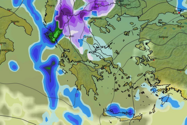 Καιρός 4-2: Τάση μίνι ψυχρής εισβολής και με χιόνια από GFS (vid)