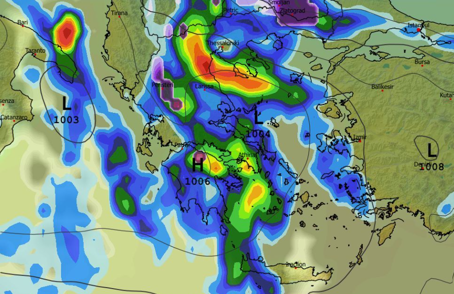 Καιρός 7-2: Διαδοχικές κακοκαιρίες προ των πυλών – Νέα δεδομένα GFS (vid)
