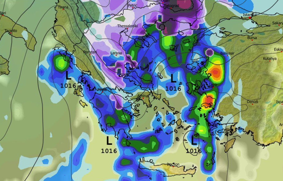 Καιρός 15-2: Επιμένει το GFS για χιονοπτώσεις το Σάββατο – Νέα δεδομένα (vid)