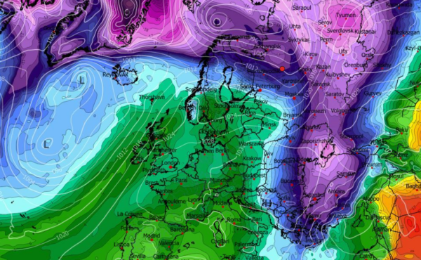 Καιρός 24-2: Μακρινή τάση ψυχρής εισβολής – Νέα δεδομένα GFS (vid)