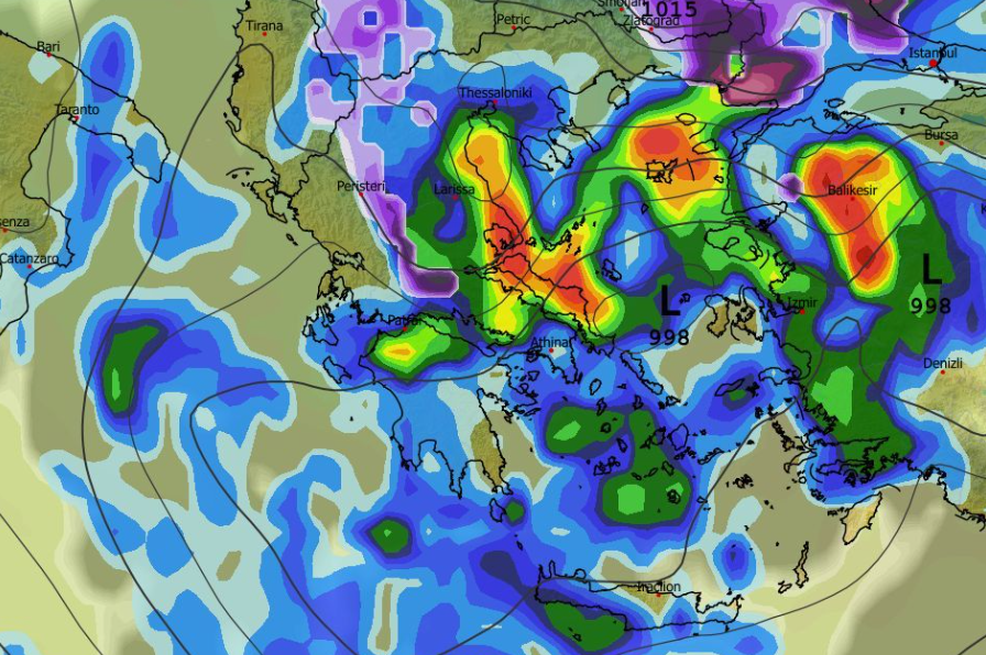Καιρός 3-2: Καρέ – καρέ οι διαδοχικές κακοκαιρίες – Νέα δεδομένα από GFS – Πού θα χιονίσει;