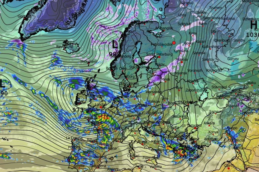 Καιρός: Διαδοχικές κακοκαιρίες έως 25 Φλεβάρη – Νέα δεδομένα ECMWF