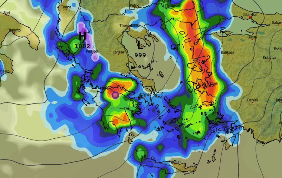 Καιρός 4-2: Κακοκαιρία εξπρές από το βράδυ – Νέα δεδομένα GFS
