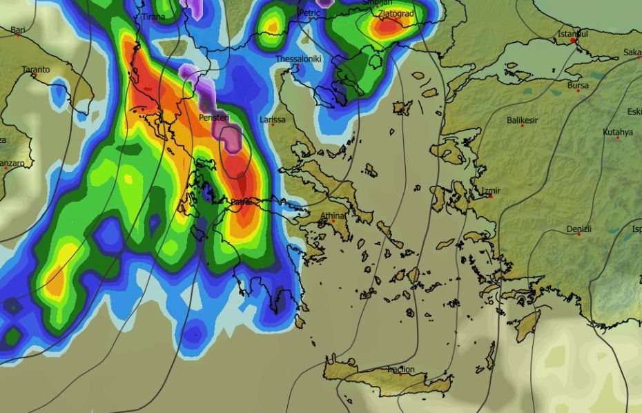 Καιρός 1-2: Η εξέλιξη τις επόμενες ώρες από το GFS – Νέα κακοκαιρία την Πέμπτη (vid)