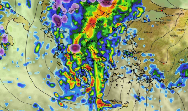Καιρός 8-2: Non stop κακοκαιρίες έως 20 Φλεβάρη – Πρωινά δεδομένα ECMWF