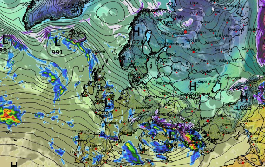 Καιρός 2-2: Διαδοχικές κακοκαιρίες από το GFS έως τα μέσα Φλεβάρη (vid)