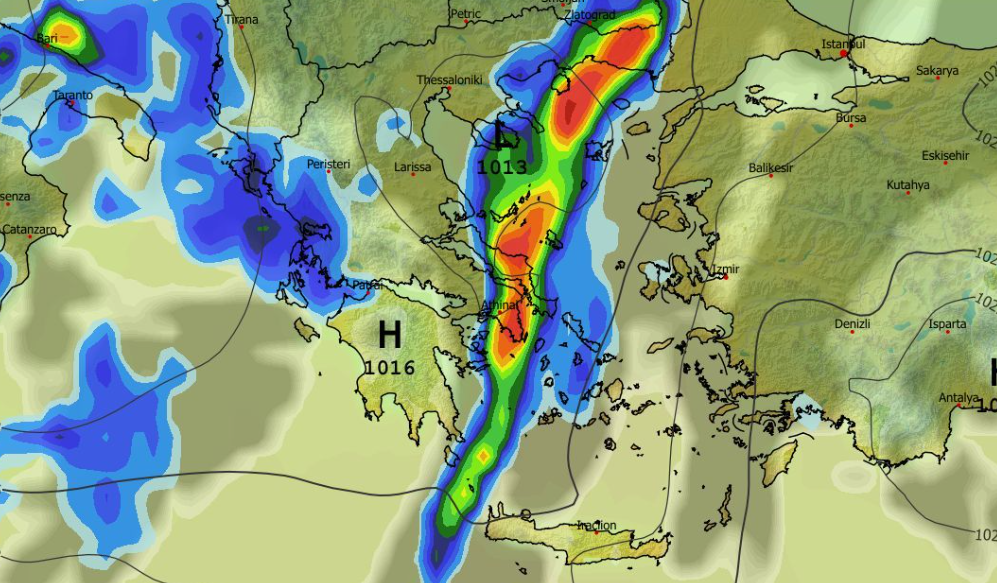 Καιρός 19-2: Κακοκαιρία – εξπρές την Παρασκευή – Πρωινά δεδομένα GFS