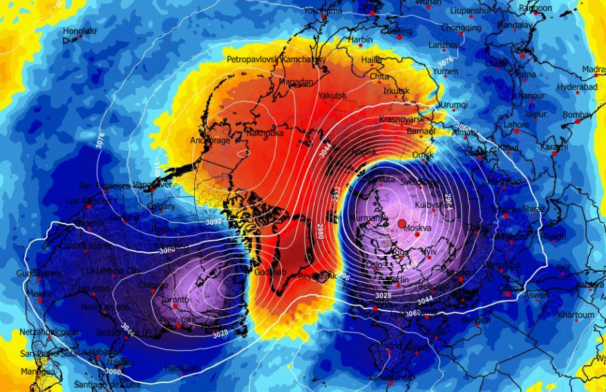 Καιρός 2-2: Σπάει στα δύο το Polar Vortex – Επιμένει το GFS (vid)