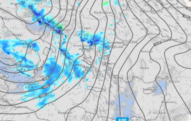 Καιρός 3-2: Τσατραφύλλιας για δύο διαταραχές με καταιγίδες και λασποβροχές (vid)