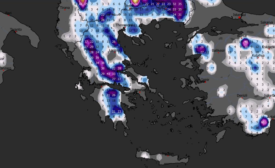 Καιρός 28-2: Ανατρεπτικός χάρτης χιονοκάλυψης από το ευρωπαϊκό (vid)
