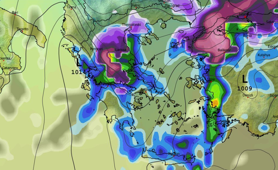 Καιρός 22-2: Χιονοσενάρια Μαρτίου από το GFS. Νέα δεδομένα (vid)