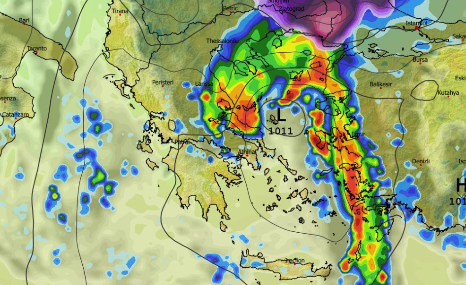 Καιρός 18-2: Πού θα χιονίσει το Σάββατο; Ισχυρές οι καταιγίδες – Νέα δεδομένα ECMWF
