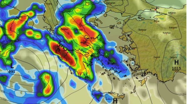 Καιρός 20-3: GFS για 25η Μαρτίου και ποδαρικό Απρίλη με κακοκαιρία (vid)