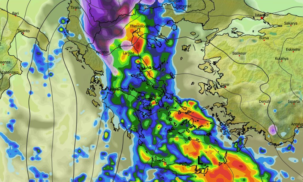 Καιρός 5-3: Τάση κακοκαιρίας και με χιόνια από το ευρωπαϊκό για μέσα Μαρτίου (vid)