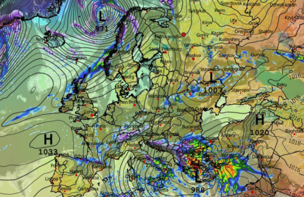 Καιρός 28-3: Ανανέωσε το Ευρωπαϊκό – Δυνητικά επικίνδυνη κακοκαιρία, αν έρθει έτσι (vid)
