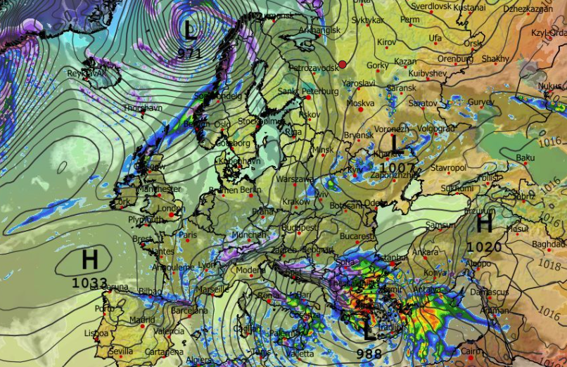 Καιρός 28-3: Ανανέωσε το Ευρωπαϊκό – Δυνητικά επικίνδυνη κακοκαιρία, αν έρθει έτσι (vid)