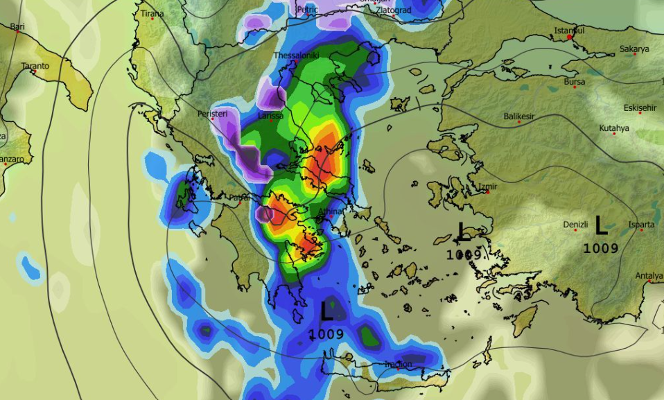Καιρός 8-3: Αλλαγή σκηνικού με βροχές και χιόνια; Πότε τη βλέπει το GFS (vid)
