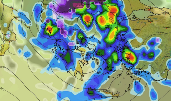 Καιρός 22-3: Με βροχές, ψύχρα και χιόνια στα ορεινά έως τη Μ. Δευτέρα (vid)