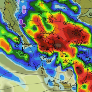 Κακοκαιρία Erminio: Η πορεία των καταιγίδων τις επόμενες ώρες (vid)