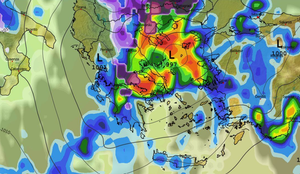 Καιρός 22-3: Ερχεται φορτσάτος ο Απρίλης με βροχές και χιόνια (vid)