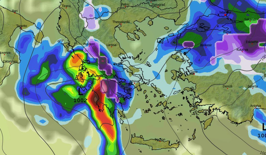 Καιρός 17-3: Νέα δεδομένα GFS – Πού θα χιονίσει – Τοπικά ισχυρές καταιγίδες (vid)