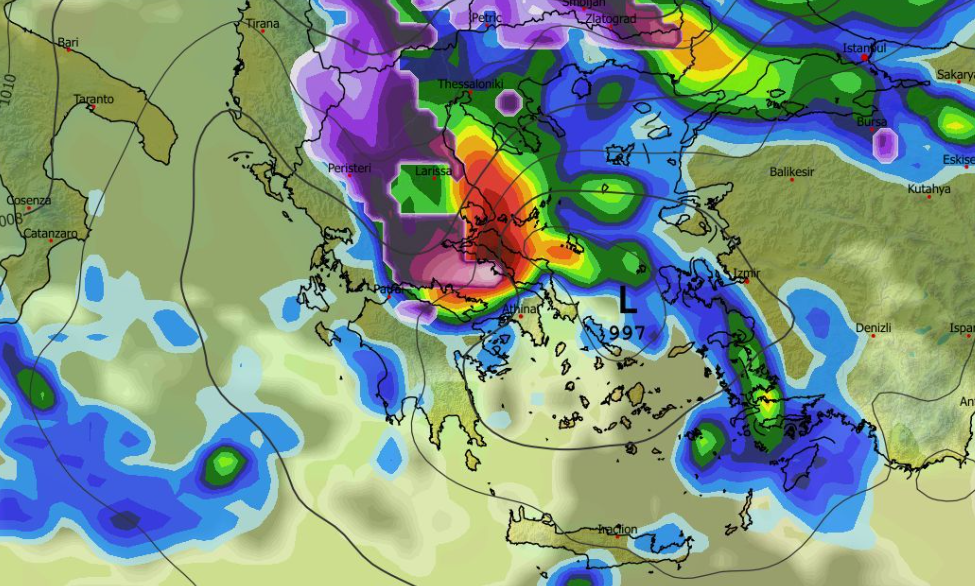 Καιρός 13-3: Επιμένει το GFS για ισχυρή κακοκαιρία και με χιόνια (vid)
