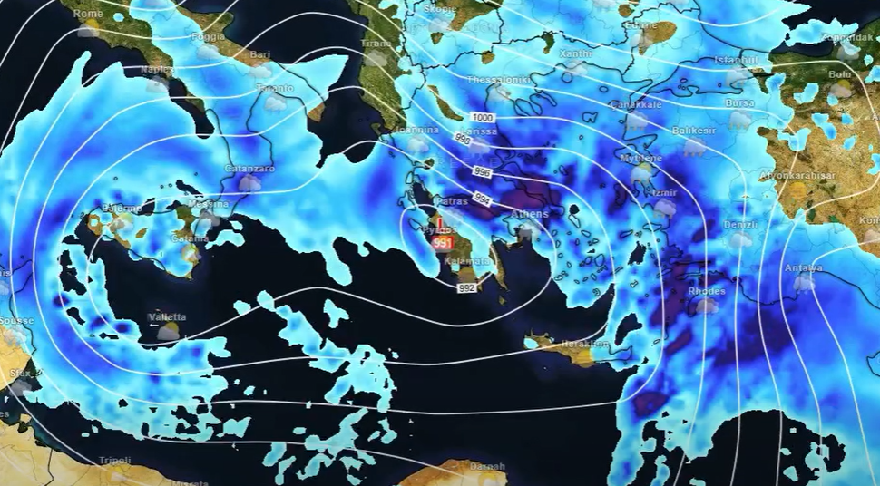 Καιρός 29-3: Θοδωρής Κολυδάς για την κακοκαιρία – Θέλει προσοχή…
