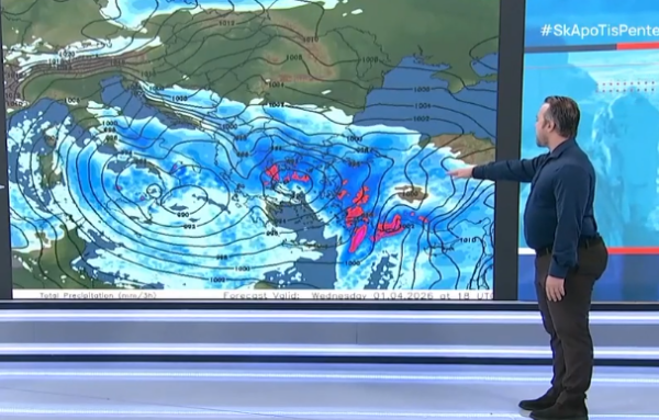 Καιρός 29-3: Παπακωστόπουλος για την ισχυρή κακοκαιρία – Τρεις παράγοντες προσοχής