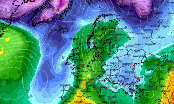 Καιρός 26-3: Τάση για ψυχρή εισβολή και κοντά στο Πάσχα από το GFS (vid)