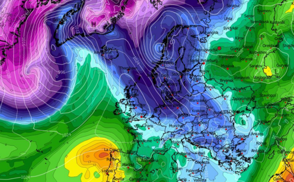 Καιρός 25-3: Επιμένει για ψυχρή εισβολή το GFS – Η τάση έως Μ. Παρασκευή (vid)