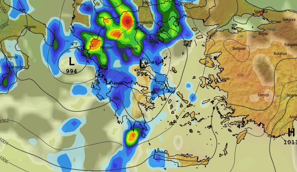 Καιρός Πάσχα: Επιμένει για βροχές το GFS – Καρέ καρέ η εξέλιξη (vid)
