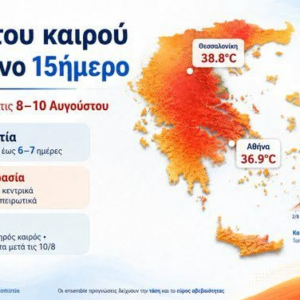 Καιρός: Κολυδάς για τάση 15νθημέρου και ζέστη 8-10 Αυγούστου