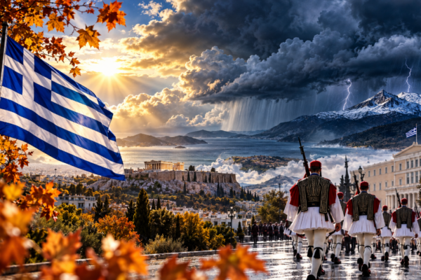 Καιρός: «Επικίνδυνη» για βροχές η 28η Οκτωβρίου – Πρώτη εικόνα Χατζηγρίβα για την εθνική επέτειο